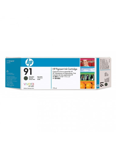 HP 91 775-ml Pigment Matte Black Ink Cartridge