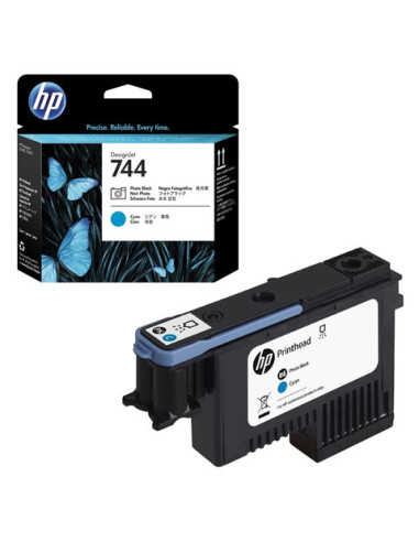 HP 744 Photo Black - Cyan Printhead