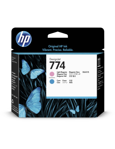 HP 774 Light Magenta/Cyan DesignJet Printhead