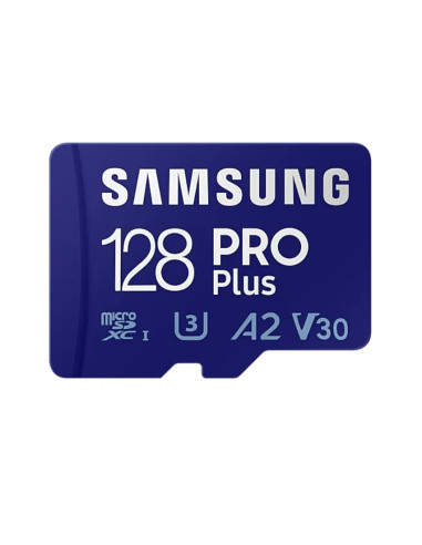 Samsung 128GB micro SD Card PRO Plus with Adapter, Class10, Read 160MB/s - Write 120MB/s