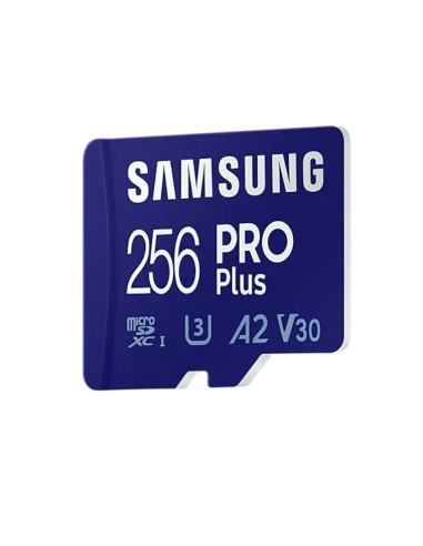 Samsung 256GB micro SD Card PRO Plus  with Adapter, Class10, Read 160MB/s - Write 120MB/s