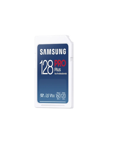 Samsung 128GB SD Card PRO Plus, Class10, Read 160MB/s - Write 120MB/s