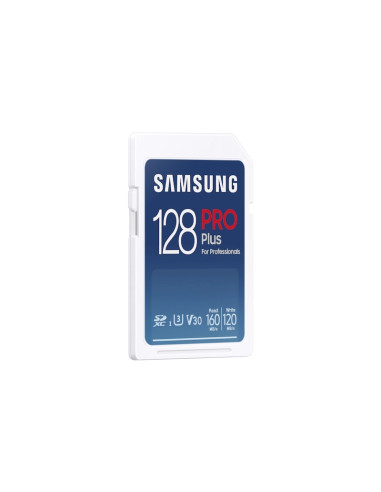 Samsung 128GB SD PRO Plus + Reader, Class10, Read 160MB/s - Write 120MB/s