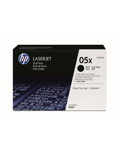 HP 05X Black Dual Pack LaserJet Toner Cartridges