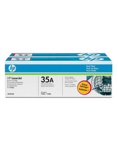 HP 35A Black Dual Pack LaserJet Toner Cartridges