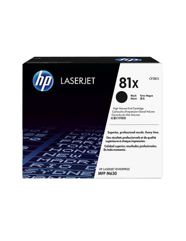 HP 81X High Yield Black Original LaserJet Toner Cartridge