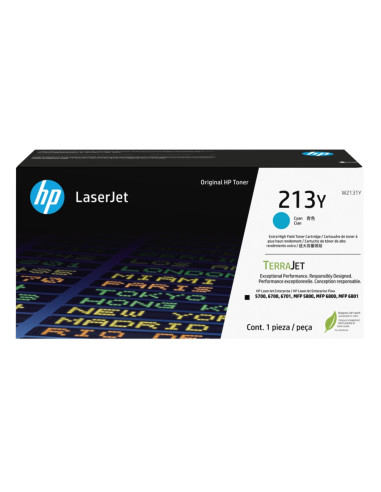 HP 213Y Cyan Original LaserJet Toner Cartridge