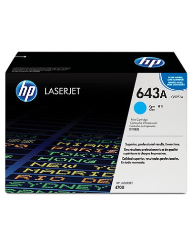 HP 643A Cyan LaserJet Toner Cartridge