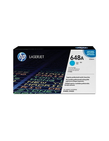 HP 648A Cyan LaserJet Toner Cartridge