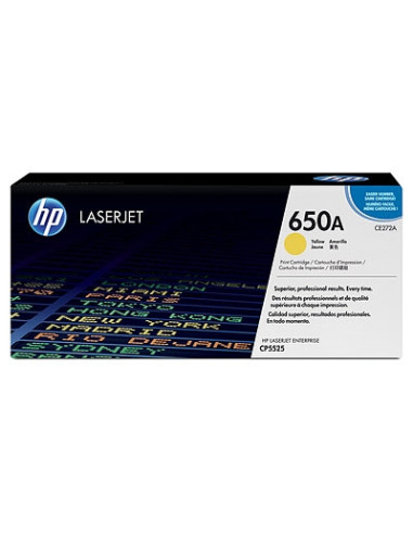 HP 650A Yellow LaserJet Toner Cartridge