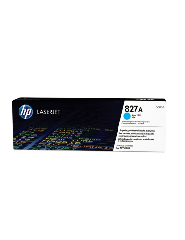 HP 827A Cyan LaserJet Toner Cartridge (CF301A)