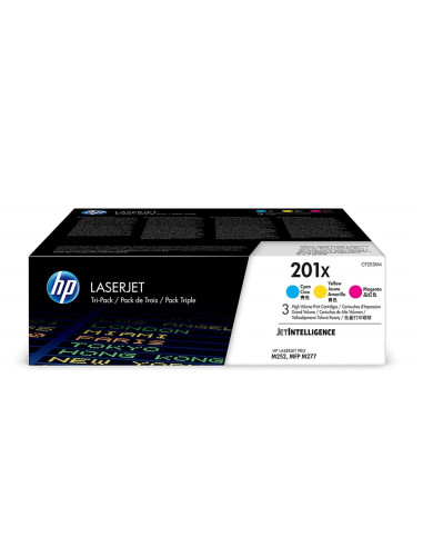 HP 201X 3-pack High Yield Cyan/Magenta/Yellow Original LaserJet Toner Cartridges