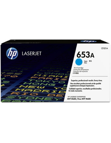 HP 653A Cyan Original LaserJet Toner Cartridge