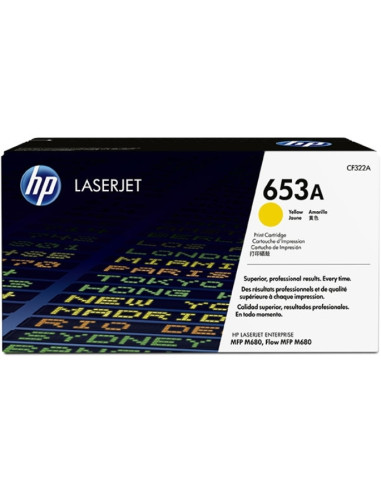 HP 653A Yellow Original LaserJet Toner Cartridge