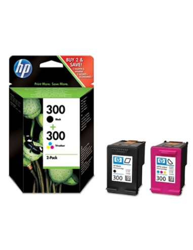 HP 300 Combo-pack Black/Tri-color Ink Cartridges