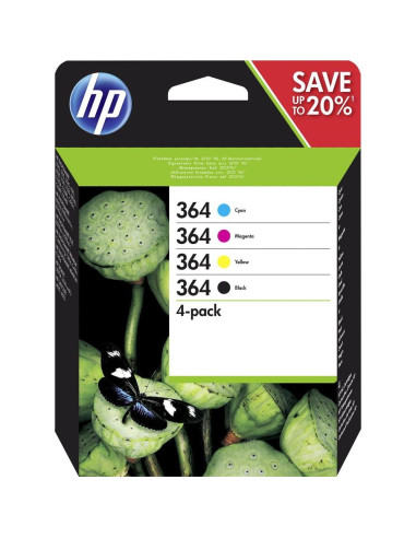 HP 364 CMYK Ink Cartridge Combo 4-Pack