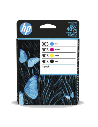 HP 903 CMYK Original Ink Cartridge, 4-Pack