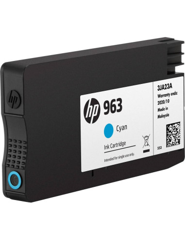 HP 963 Cyan Original Ink Cartridge