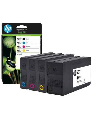 HP 937 CMYK Ink Cartridge 4-Pack