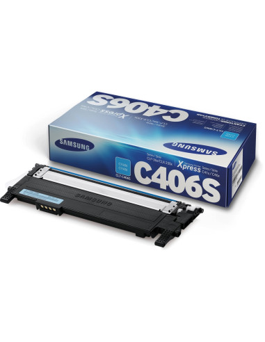 Samsung CLT-C406S Cyan Toner Cartridge