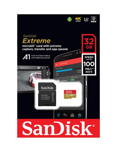 Карта памет Sandisk Extreme microSDHC Card, 32GB