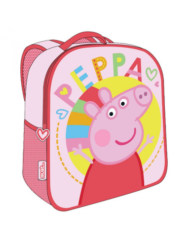 Раница детска с 1 цип 3D Peppa Pig, 32x26x10