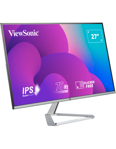 VIEWSONIC VX2776-SMH 27inch 1920x1080 Full HD 4ms VGA 2 HDMI speaker H178/V178 viewing angle SuperClear IPS silver bezel