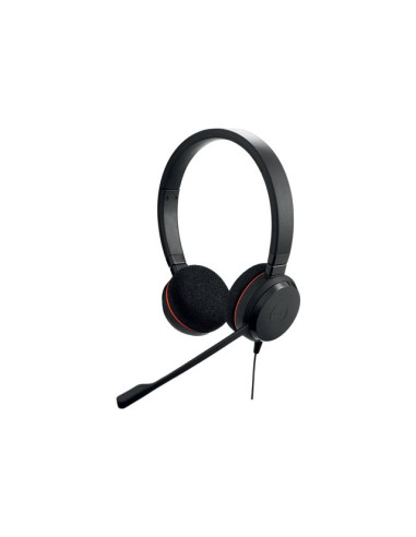 JABRA Evolve 20 UC stereo Headset on-ear wired USB-C noise isolating