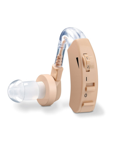 Beurer HA 20 hearing amplifier, Individual adjustment to the ear canal, Ergonomic fit behind the ear,3 attachments to individ