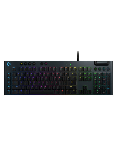 Logitech G815 Keyboard, GL Tactile Low Profile, Lightsync RGB, 5 Marco G-Keys, 3 On-Board Profiles, Game Mode, USB Passthroug