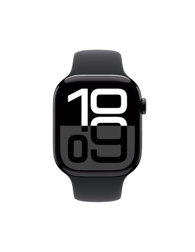 Apple Watch S10 GPS 42mm Jet Black Alu Case with Black Sport Band - S/M