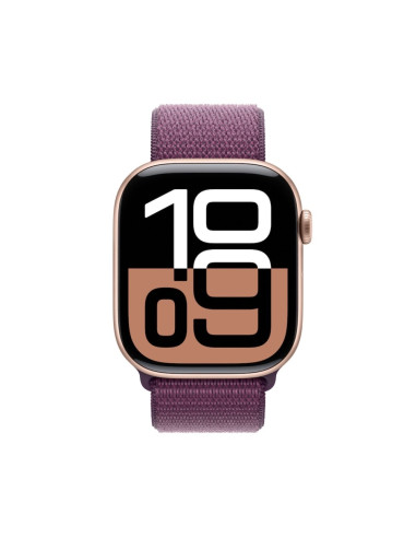 Apple Watch S10 Cellular 46mm Rose Gold Alu Case with Plum Sport Loop