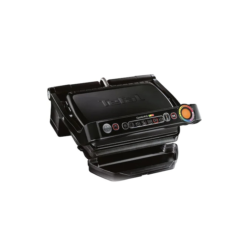 Tefal GC712834, Optigrill+ Black, 600cm2 cooking surface, automatic cooking sensor, 6 automatic programs, 4 adjustable temp.,