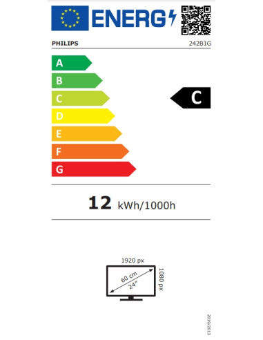 Philips 242B1G, 23.8" IPS WLED, 1920x1080@75Hz, 4ms GtG, 250cd m/2, 1000:1, 50M:1 DCR, Adaptive Sync, FlickerFree, LowBlue Mo