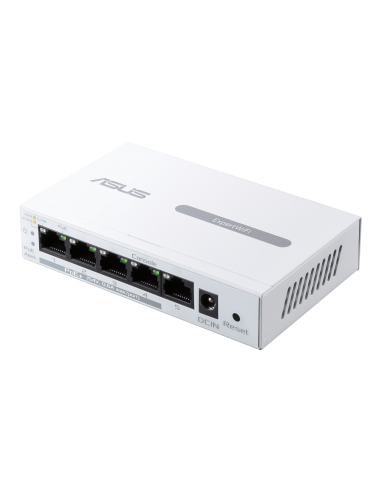 Суич ASUS ExpertWiFi EBP15 5-Port GbE, 4 PoE+ Ports 5 x 10/100/1000Mbps ports