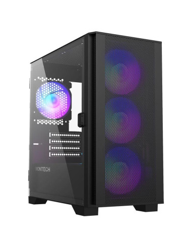 Кутия MONTECH AIR 100 ARGB, TG, Micro-ATX, Черна