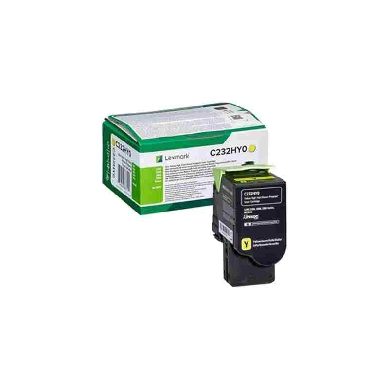 Lexmark C232HY0 C/MC2325, 2425, 2535, MC2640 Yellow Return Programme 2.3K Toner Cartridge