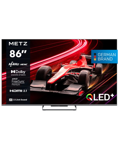 Телевизор METZ 86MQE8000Z, 86-quot,(217 см), QLED, Google TV, 4K/UND, 144Hz