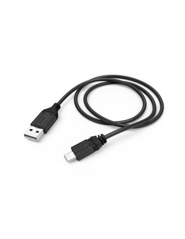 Кабел HAMA USB-A мъжко - USB-C мъжко за зареждане на SONY PS5, 0.75 m, Черен