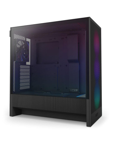 Кутия NZXT H5 Flow RGB 2024 Black, Mid-Tower