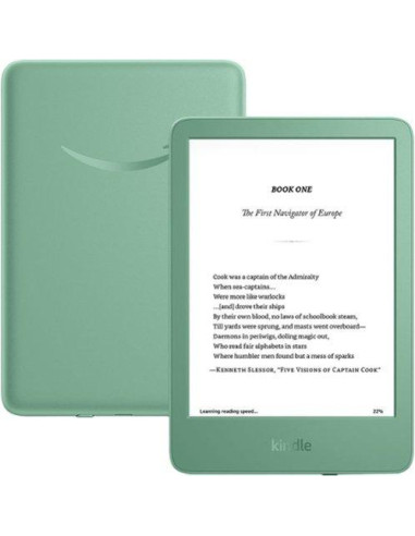 eBook четец Kindle Touch 6-quot,, 16GB, 2024, 11 генерация, Matcha