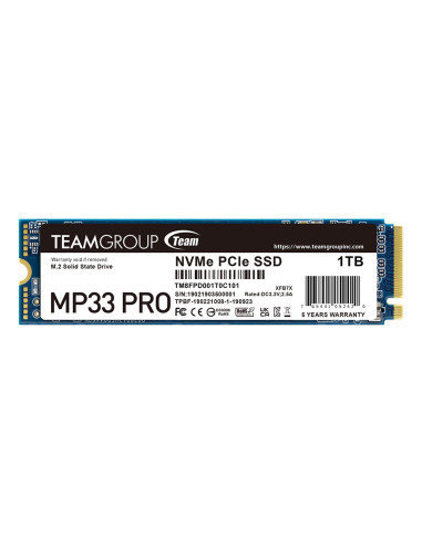 SSD Team Group MP33 PRO, M.2 2280 NVMe, 1TB,  PCIe Gen3x4