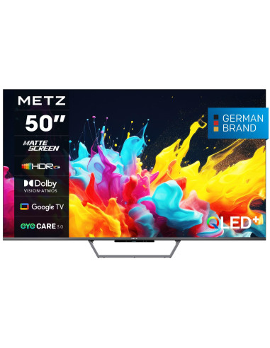 Телевизор METZ 50MQE7600Z, 50-quot,(126 см), QLED, Google TV, 4K/UND, 60Hz