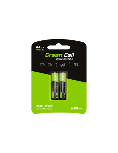 Акумулаторна Батерия GP  R6 AA 2600mAh NiMH 2 бр. GR05 GREEN CELL