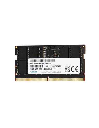 Apacer 16GB Notebook Memory - DDR5 SODIMM 5600Hz