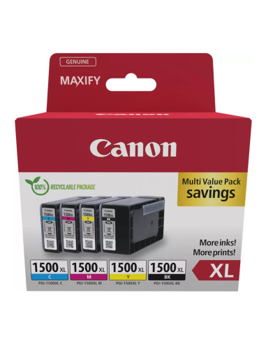 Canon PGI-1500XL BK/C/M/Y Multi Pack + Canon Photo Paper Variety Pack A4 - 10 x 15cm (VP-101)