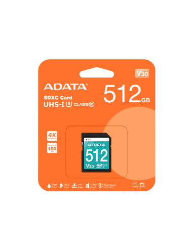 ADATA 512GB SDXC UHS-I U3 V30S