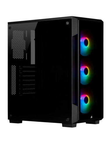 Кутия Corsair iCUE 220T RGB Smart Mid Tower, Tempered Glass, Черна