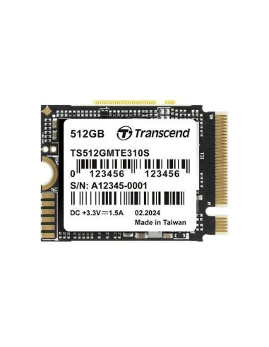 Transcend 512GB, M.2 2230, PCIe Gen4x4, NVMe, 3D TLC, DRAM-less