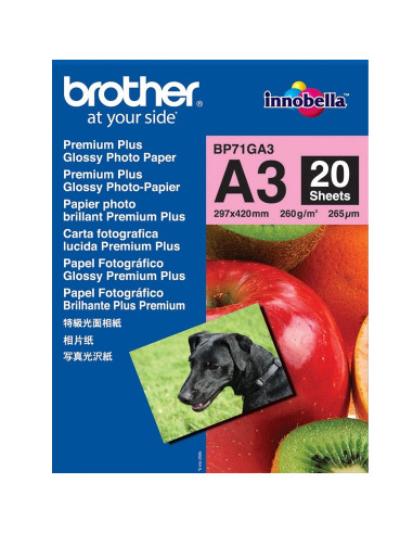 Brother BP-71GA3 Innobella Premium Glossy Photo Paper (A3/20 sheets)